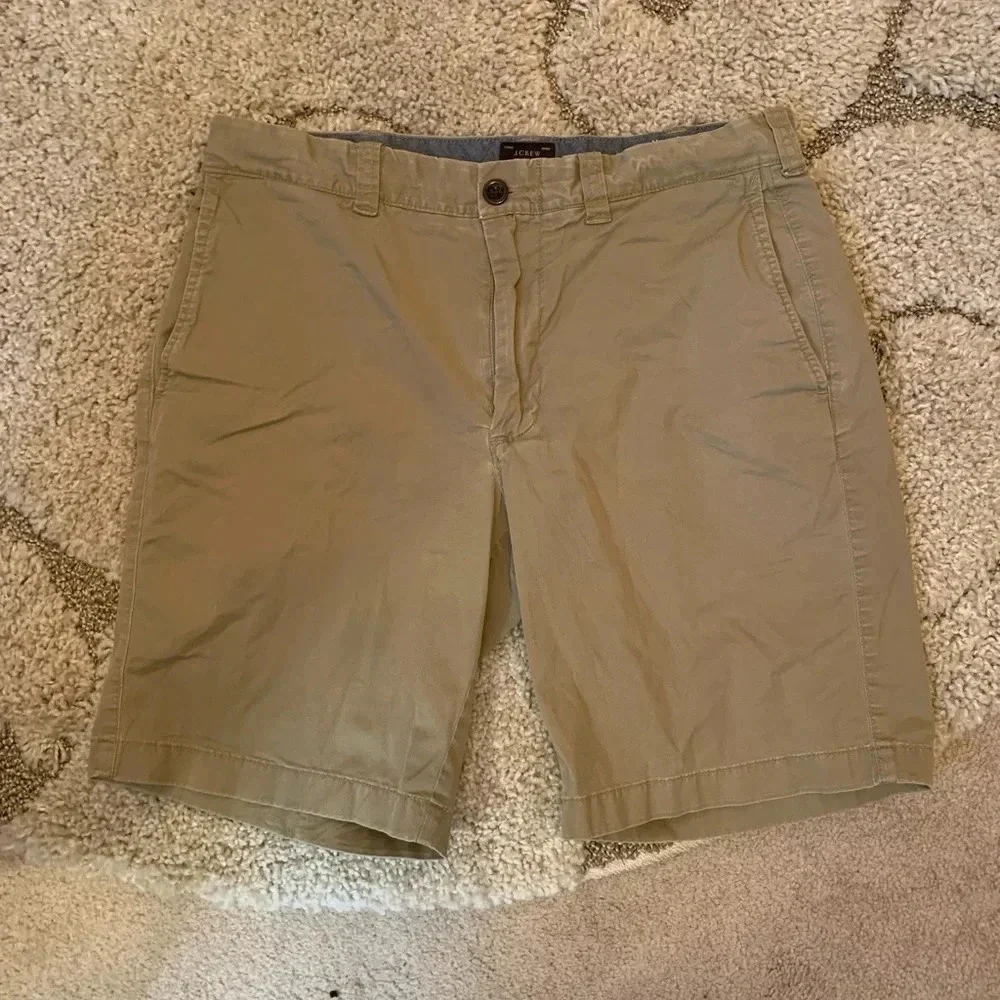 J.Crew Men's‎ Khaki Breathable Chino Shorts Size 31 9